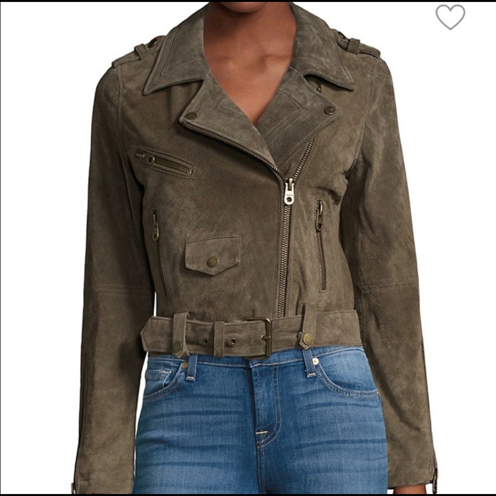 NWT Vigoss Suede Moto Jacket Size M